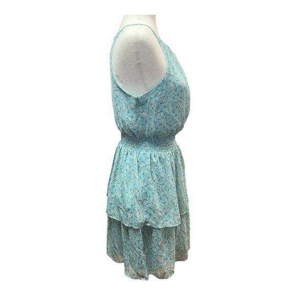 The General Good Floral Mini Dress~Size Small~Green Lined Ruffled Layers~L14 30 - Picture 5 of 12